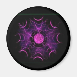 Lila Pentagramm Magnet