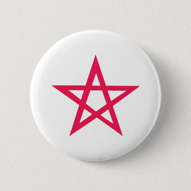 lila Pentagramm Pentagram Button (Vorderseite)