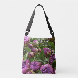 Lila Peonie klassische Taschen-Tasche LK Tasche