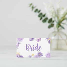 Lila Peonies Romance Wedding Platzkarte