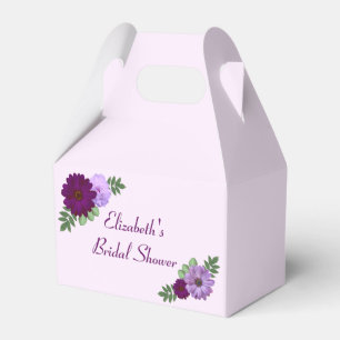 Lila Peony Floral Brautparty Geschenkschachtel