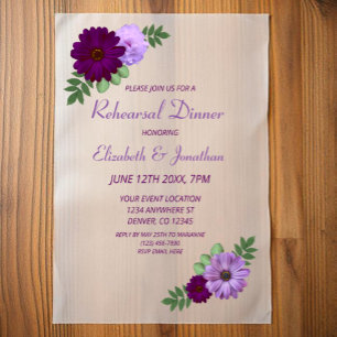 Lila Peony Floral Probe Dinner