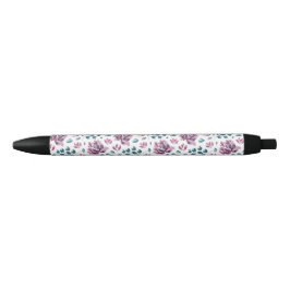 Lila Peony Watercolor Blume Hochzeitsstift Kugelschreiber