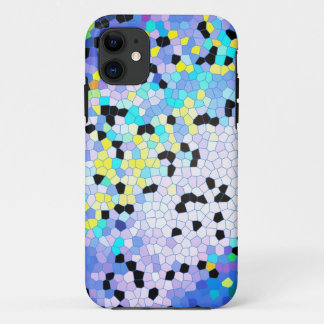 Lila Periwinkle Blau und Schwarzes Mosaikmuster title_seo2
