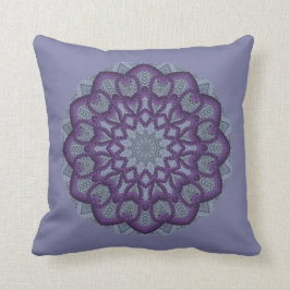 Lila Perle-Work Blume Kissen