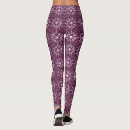 Lila persische Wolldecke-kundengerechte Leggings