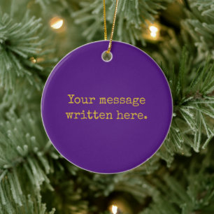 Lila Personalisieren Sie Ihren Text Hier Personali Keramik Ornament