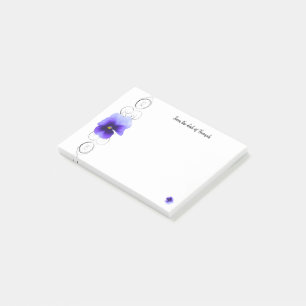 Lila Personalisierte Anmerkungen von Pansy Post-it Klebezettel