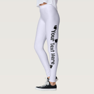 Lila personalisierte Schmetterlingsname Leggings