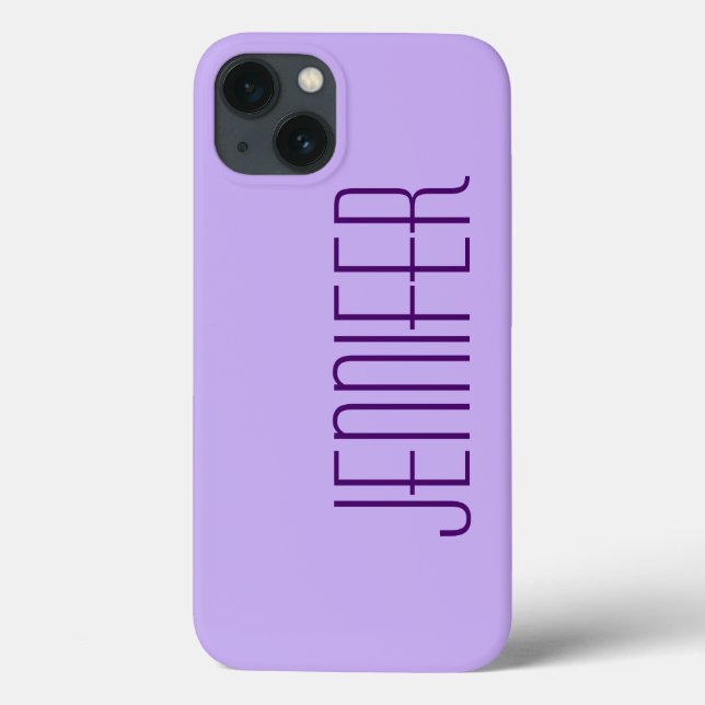 Lila, Personalisierter Jumbo-Name, Sturdy Case-Mate iPhone Hülle (Rückseite)