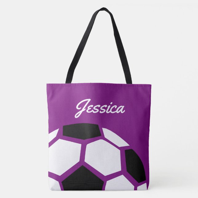 Lila personalisierter Trendy stilvoller Tasche (Vorderseite)