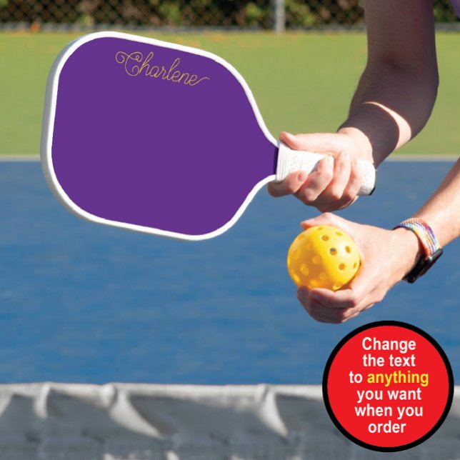 Lila Personalisiertes Pickleball Paddel Pickleball Schläger (Von Creator hochgeladen)