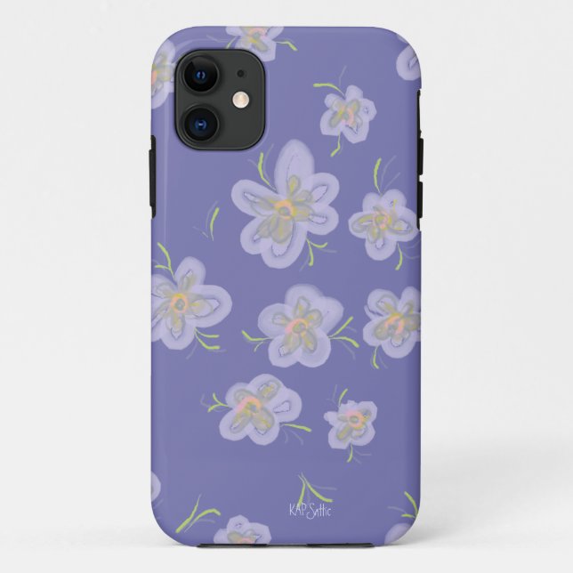 Lila Petalen Case-Mate iPhone Hülle (Rückseite)