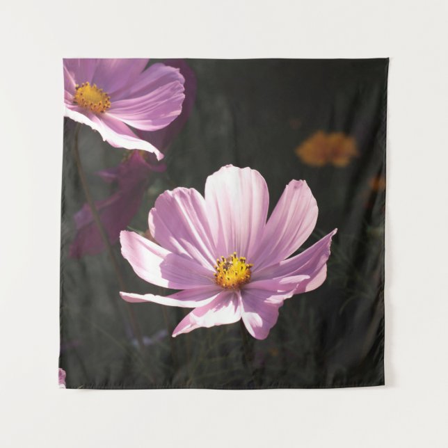 LILA PETALISIERTE BLUME WANDTEPPICH (Vorderseite)
