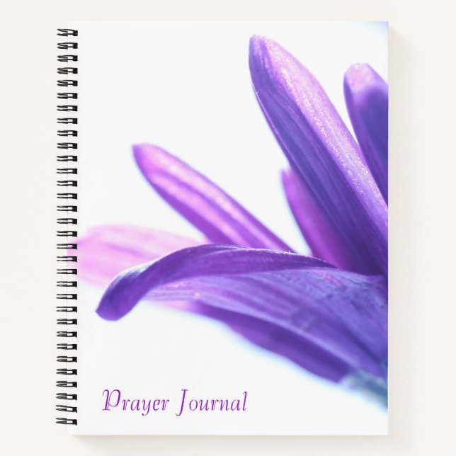 Lila Petals Prayer Journal Notizbuch (Vorderseite)