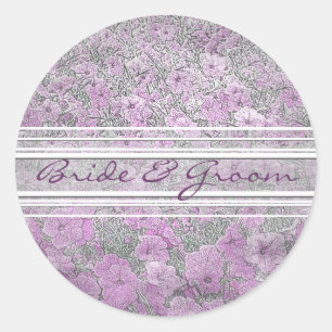 Lila Petunia Elegant Stickers