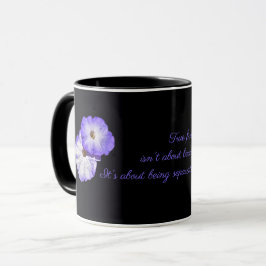 Lila Petunia Freundschaft Kaffee Tasse