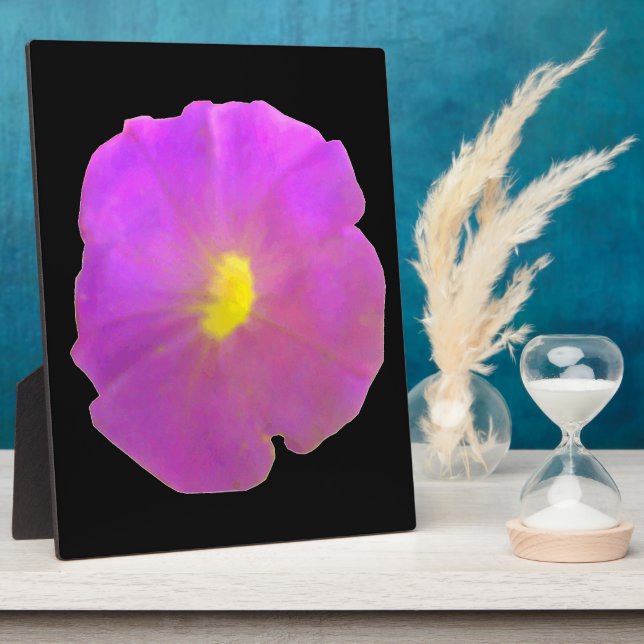 Lila Petunia Plaque Fotoplatte (Seite)
