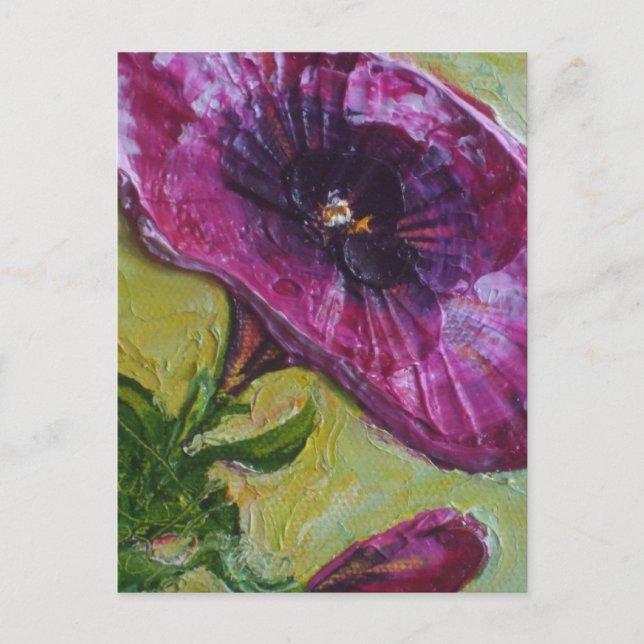 Lila Petunia Postkarte (Vorderseite)