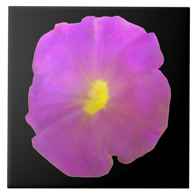 Lila Petunia Tile Fliese (Vorderseite)