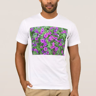 Lila Petunias Adult Bella Leinwand T - Shirt
