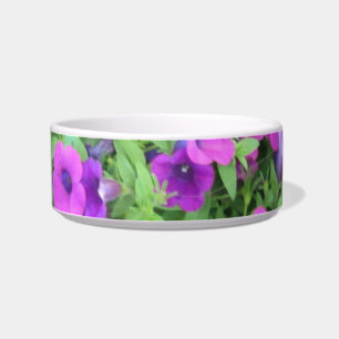Lila Petunias Haustiere Bowl Napf