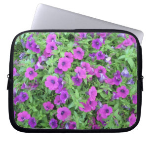 Lila Petunias Laptop Sleeve