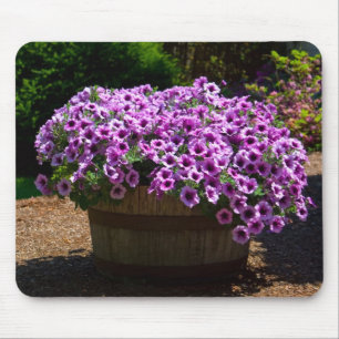 Lila Petunias Mousepad