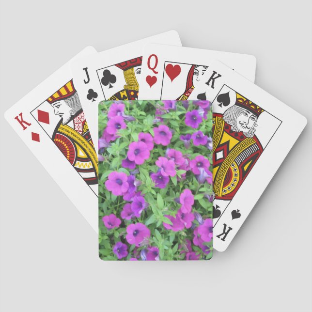 Lila Petunias Spielkarten (Rückseite)