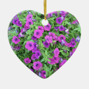 Lila Petunien-Schmuck Keramikornament