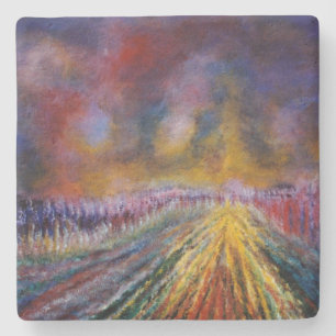 Lila Pfad Steinuntersetzer