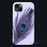Lila Pfauenfeder auf Lila Case-Mate iPhone Hülle<br><div class="desc">Eine Pfauenfeder mit den lila Farbtönen,  die auf einem durchsichtigen lila Hintergrund hervorgehoben werden.</div>