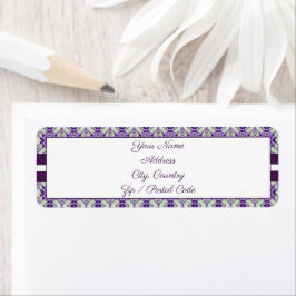 Lila Pfefferminze grün und weiß