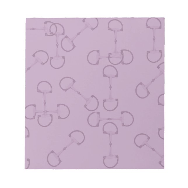 Lila Pferd Bits Notizblock (Vorderseite)