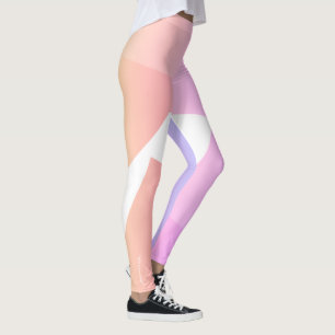 Lila Pfirsichfarben mit Fokussierung auf die Paste Leggings