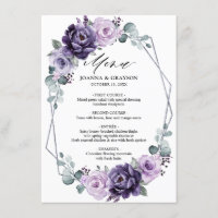 Lila Pflaumenblüten Geometrische Hochzeit