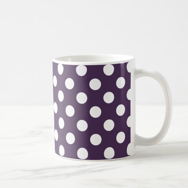 Lila Pflaumenspalte Kaffeetasse (Rechts)