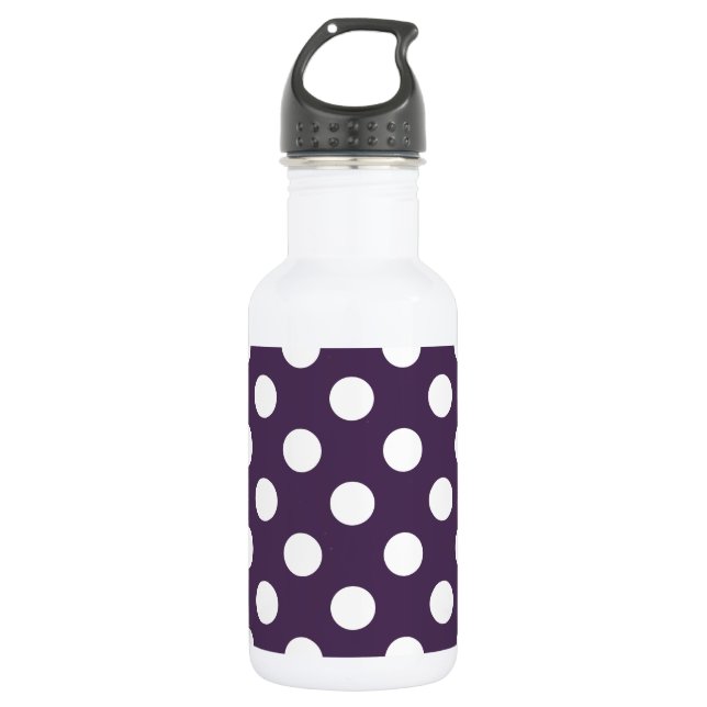 Lila Pflaumenspalte Trinkflasche (Vorderseite)