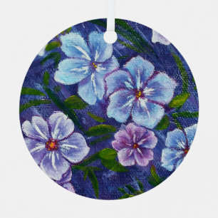 Lila Phlox-Ornament Ornament Aus Metall