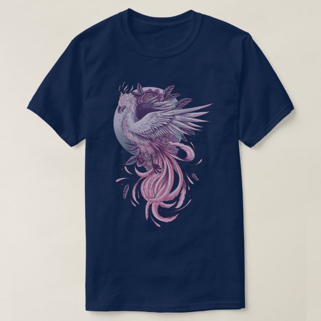Lila Phönix T-Shirt (Design vorne)