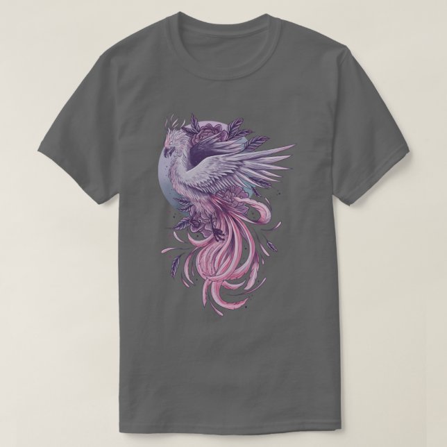 Lila Phönix T-Shirt (Design vorne)