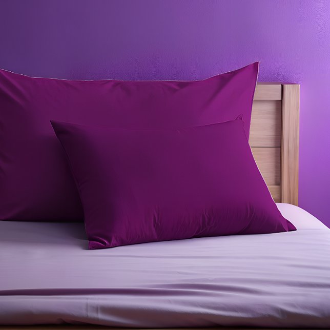Lila Pillowcase Kissenbezug (Purple Solid Monochrome Pillowcase)