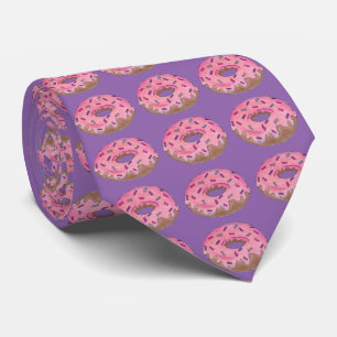 Lila Pink Donut Doughnut Donuts Sprinkles Krawatte