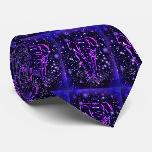 Lila Pink Elephant Neck Tie Krawatte