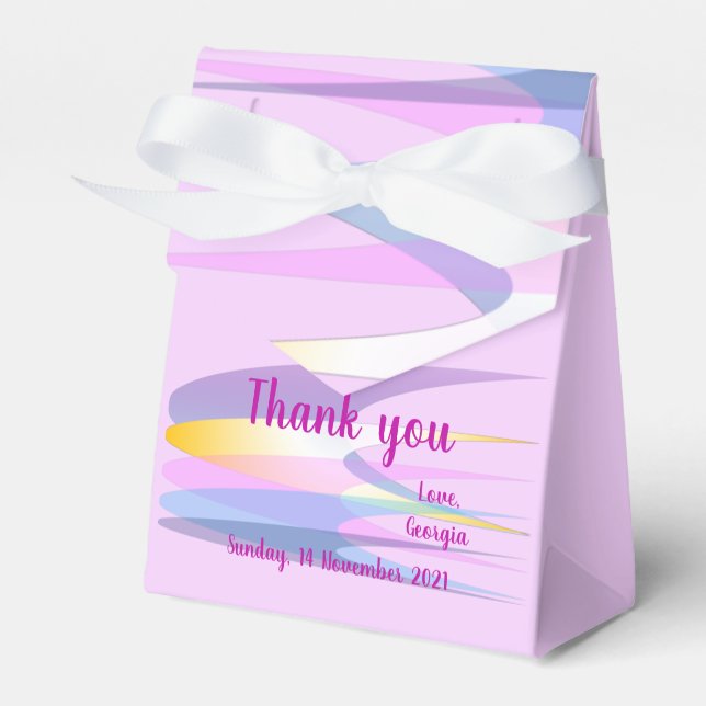 Lila Pink Fevor Box Zelt Geschenkschachtel (Vorderseite)