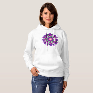 Lila Pink Green Mandala Hoodie