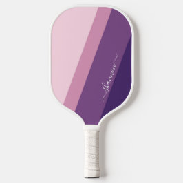 Lila-Pink-Kalligrafie-Paddel Pickleball Schläger