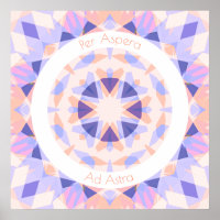 Lila Pink Per Aspera Ad Astra Sterne Motivierend