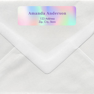 Lila Pink-Rücksendeadresse