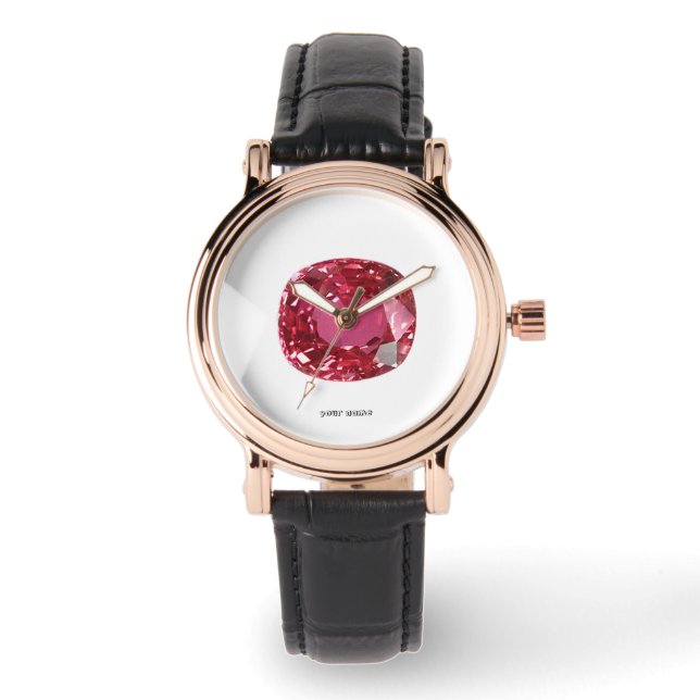 Lila PInkish Armbanduhr (Vorderseite)